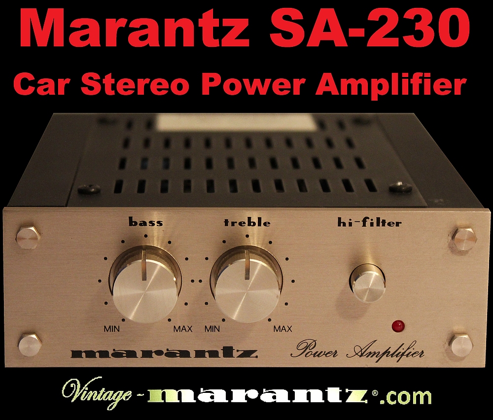 MARANTZ sa230 ♫♫♫ CAR HIFI AMPLIFICATORE della 70er NEW OLD STOCK 40