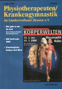 Fachzeitschrift: Physiotherapeuten im LV Hessen, Mrz 2000