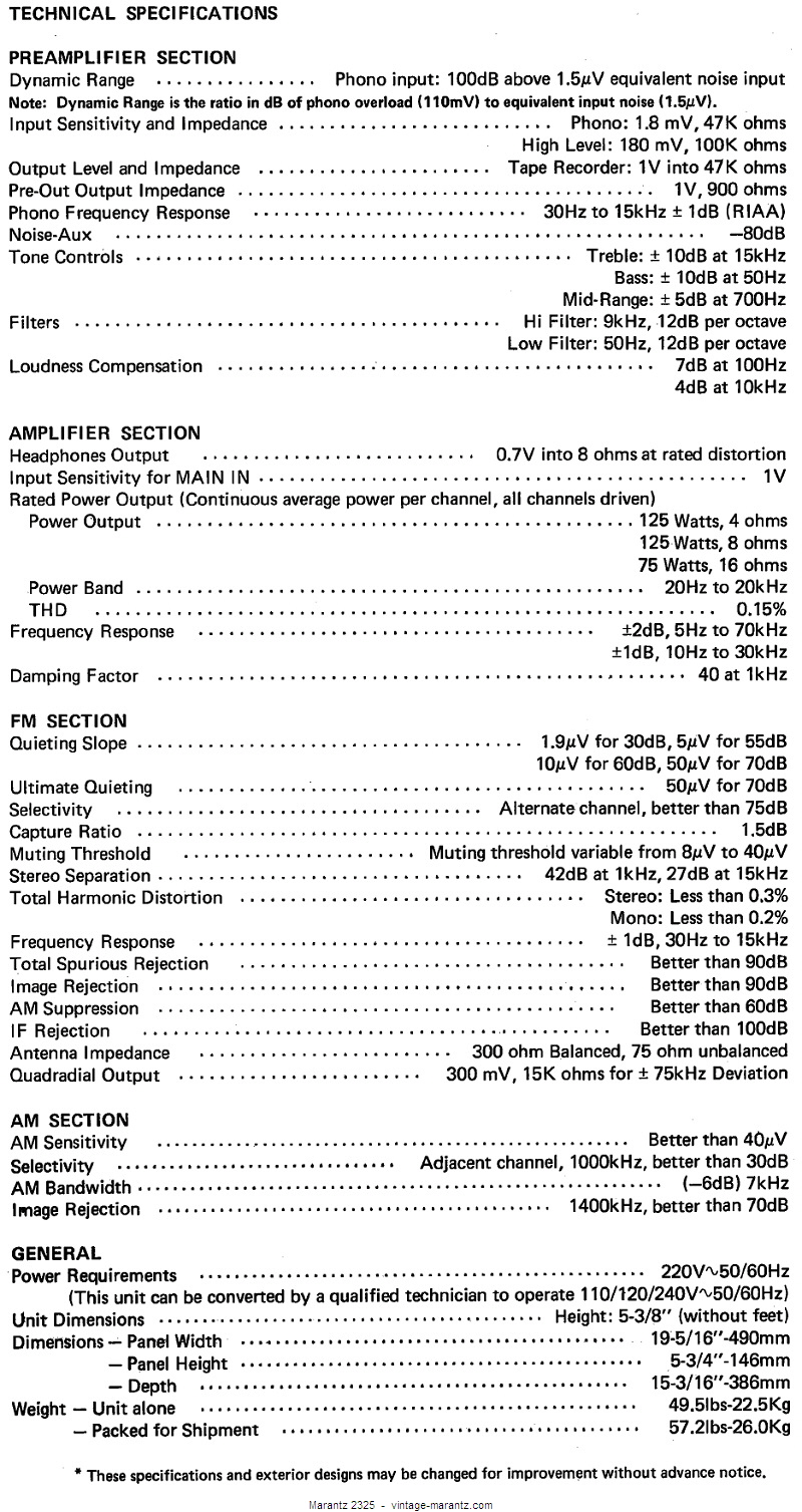 Marantz 2325  -  vintage-marantz.com