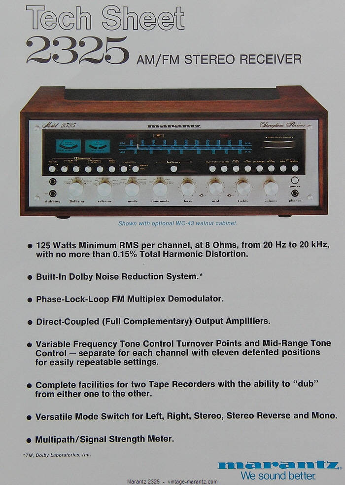 Marantz 2325  -  vintage-marantz.com