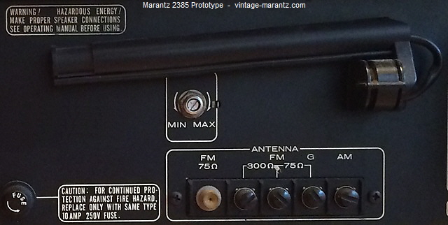 Marantz 2385 Prototype  -  vintage-marantz.com