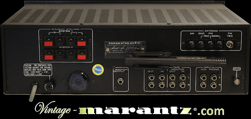 Marantz 2216B Black  -  vintage-marantz.com