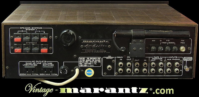 Marantz 2238 black  -  vintage-marantz.com