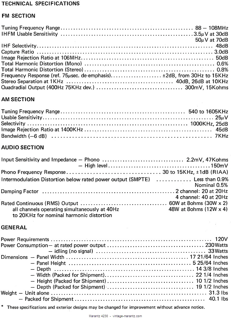 Marantz 4230  -  vintage-marantz.com
