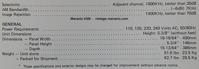 Marantz 4300  -  vintage-marantz.com
