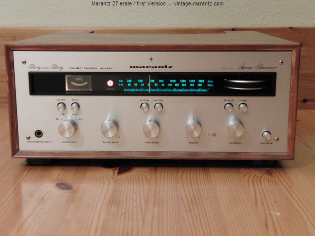 Marantz 27 erste / first Version  -  vintage-marantz.com