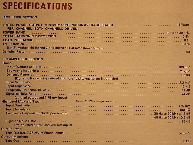 Marantz 22215B  -  vintage-marantz.com