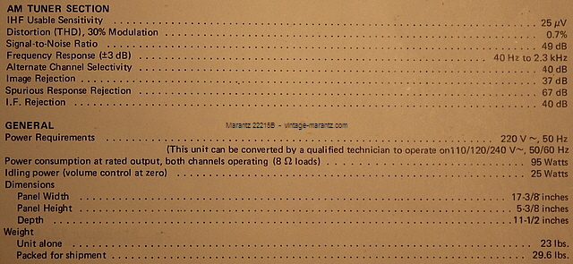 Marantz 22215B  -  vintage-marantz.com