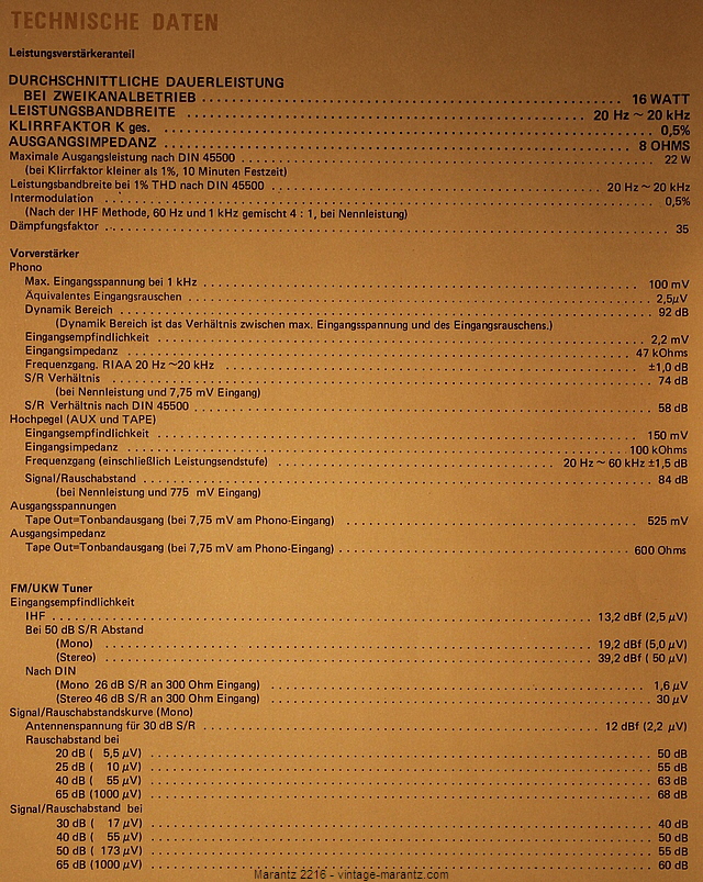 Marantz 2216 - vintage-marantz.com