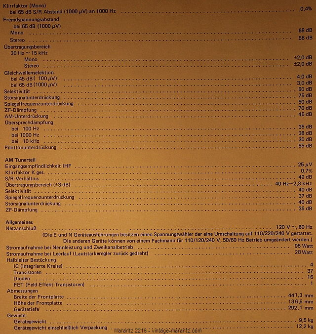 Marantz 2216 - vintage-marantz.com