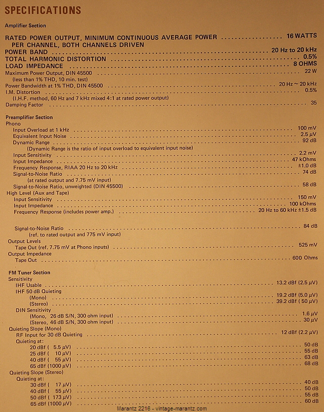 Marantz 2216 - vintage-marantz.com