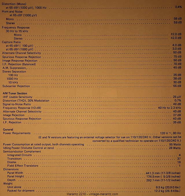 Marantz 2216 - vintage-marantz.com