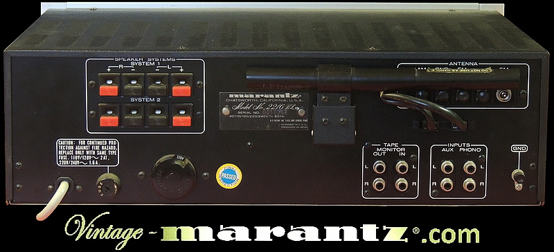Marantz 2216BL  -  vintage-marantz.com