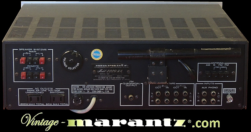 Marantz 2220BL  -  vintage-marantz.com