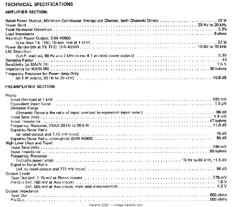 Marantz 2226  -  vintage-marantz.com