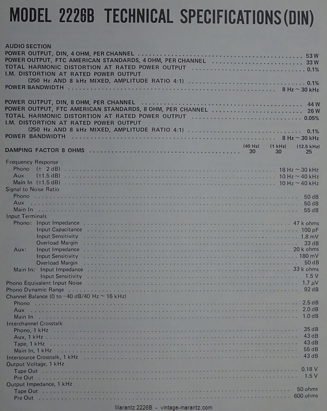 Marantz 2226B  -  vintage-marantz.com