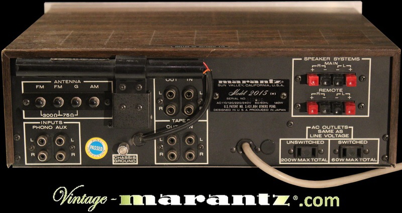 Marantz 2015 (5-Button)  -  vintage-marantz.com