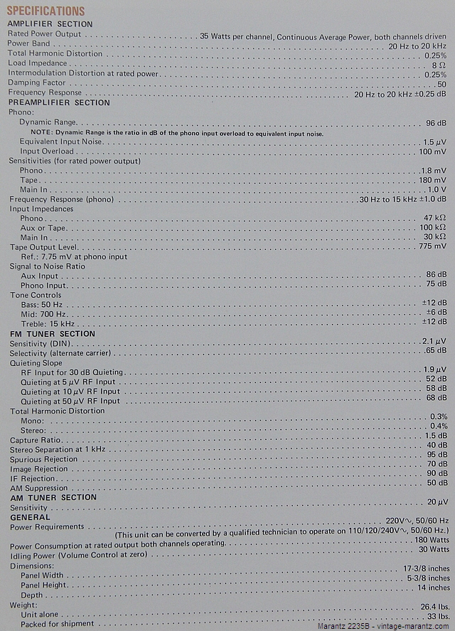 Marantz 2235B - vintage-marantz.com