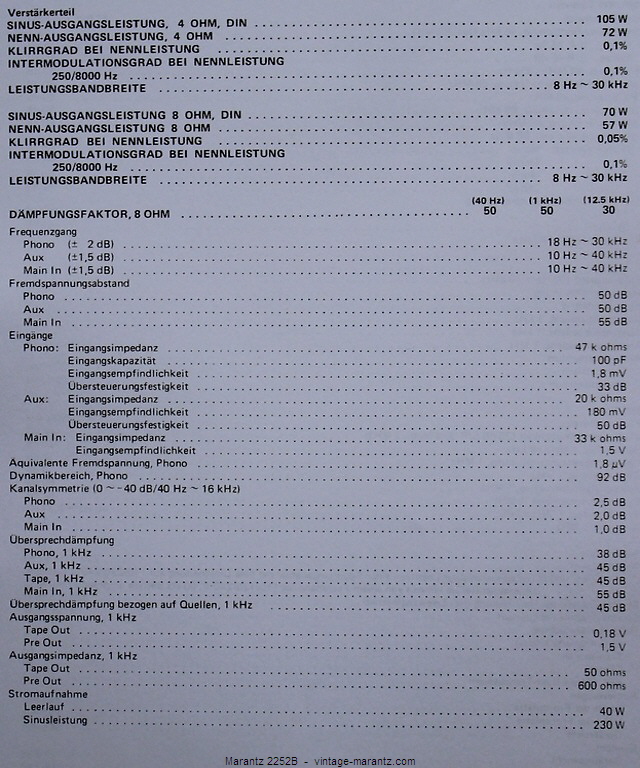 Marantz 2252B  -  vintage-marantz.com