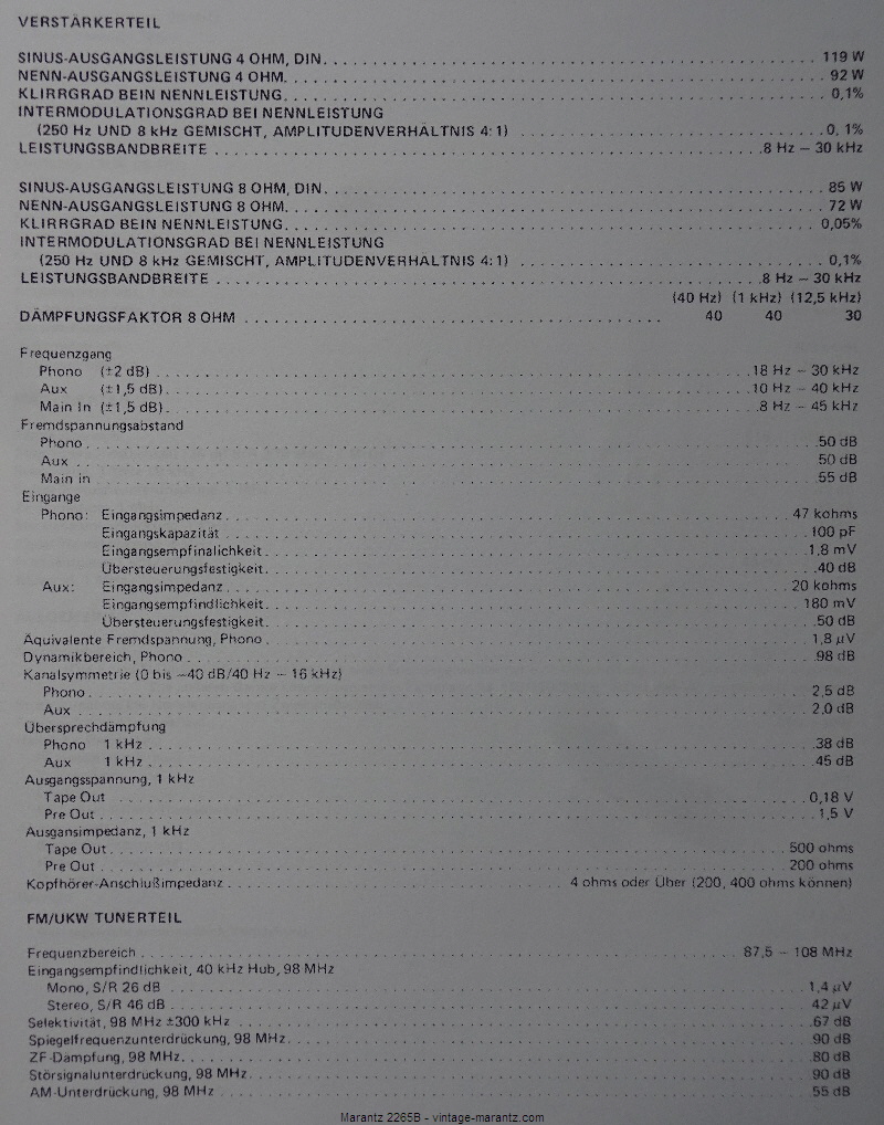 Marantz 2265B - vintage-marantz.com
