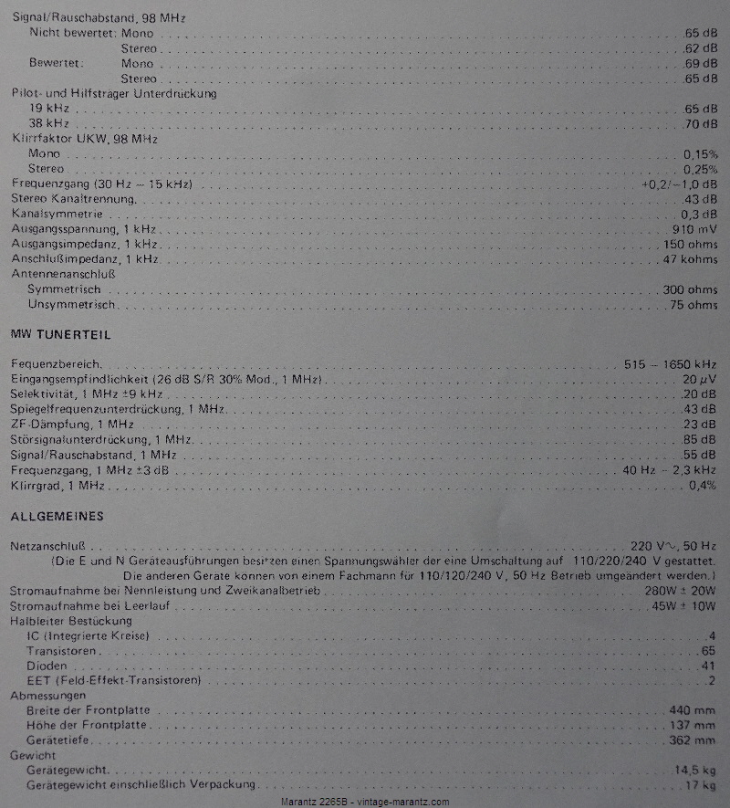 Marantz 2265B - vintage-marantz.com