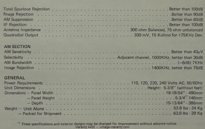 Marantz 4400  -  vintage-marantz.com