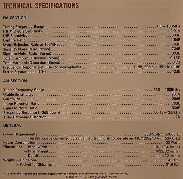 Marantz 112  -  vintage-marantz.com