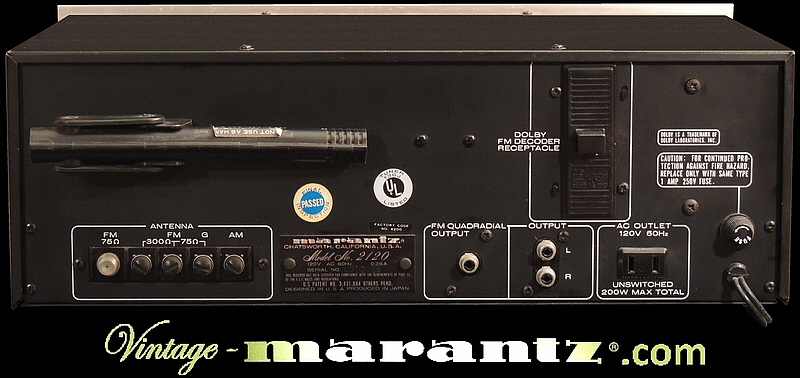 Marantz 2120 Dolby FM Version  -  vintage-marantz.com