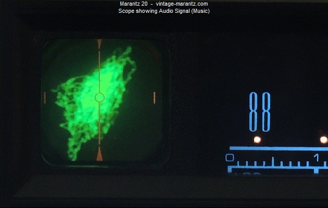 Marantz 20  -  vintage-marantz.com
Scope showing Audio Signal (Music)