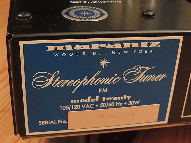 Marantz 20  -  vintage-marantz.com