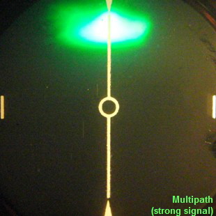 Multipath 
(strong signal)