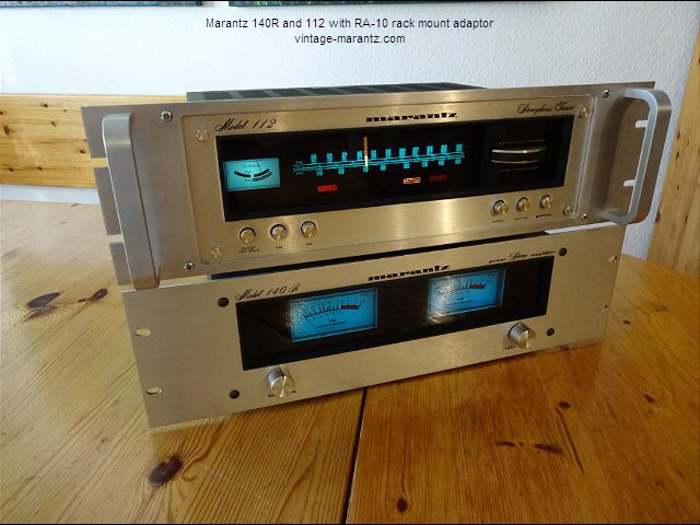 Marantz 140R and 112 with RA-10 rack mount adaptor
vintage-marantz.com