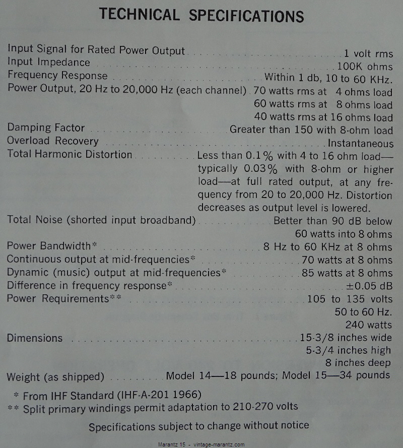 Marantz 15  -  vintage-marantz.com