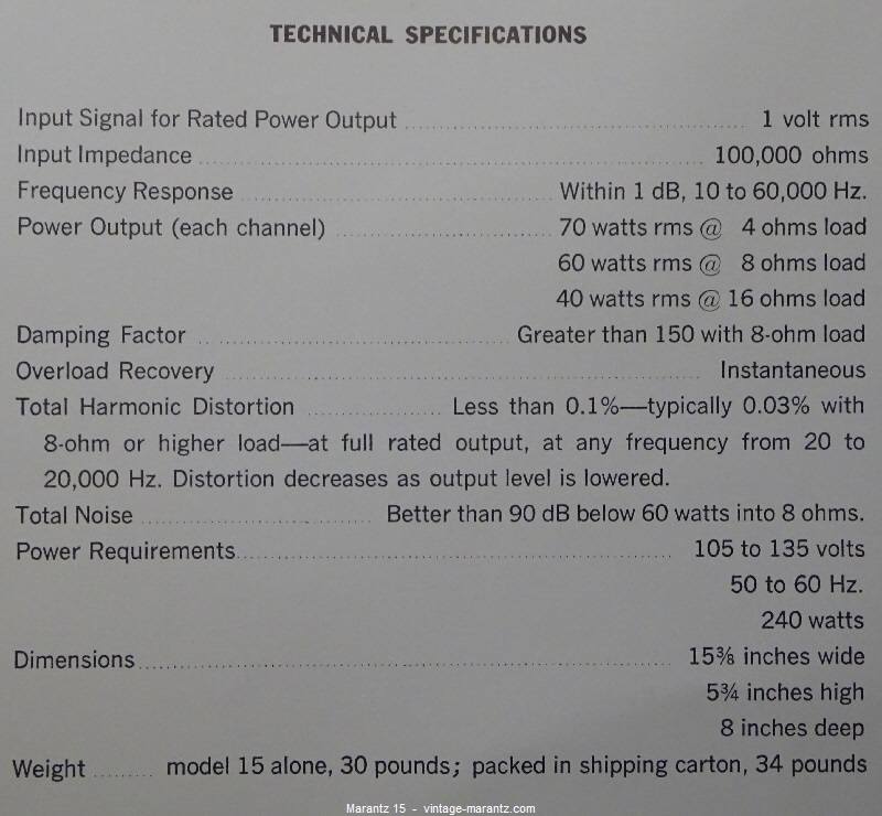 Marantz 15  -  vintage-marantz.com