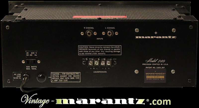 Marantz 240 Black  -  vintage-marantz.com