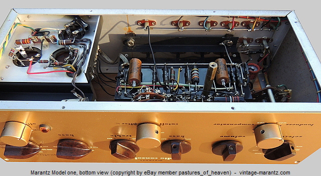 Marantz Model one, bottom view (copyright by eBay member pastures_of_heaven)  -  vintage-marantz.com