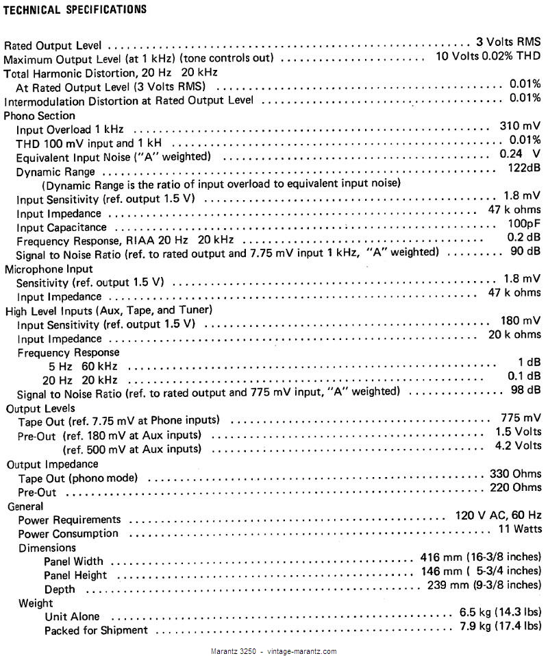 Marantz 3250  -  vintage-marantz.com