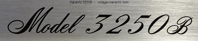 Marantz 3250B  -  vintage-marantz.com