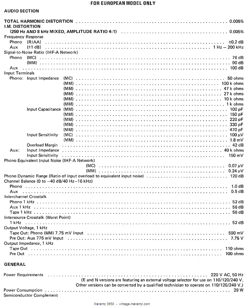 Marantz 3650  -  vintage-marantz.com