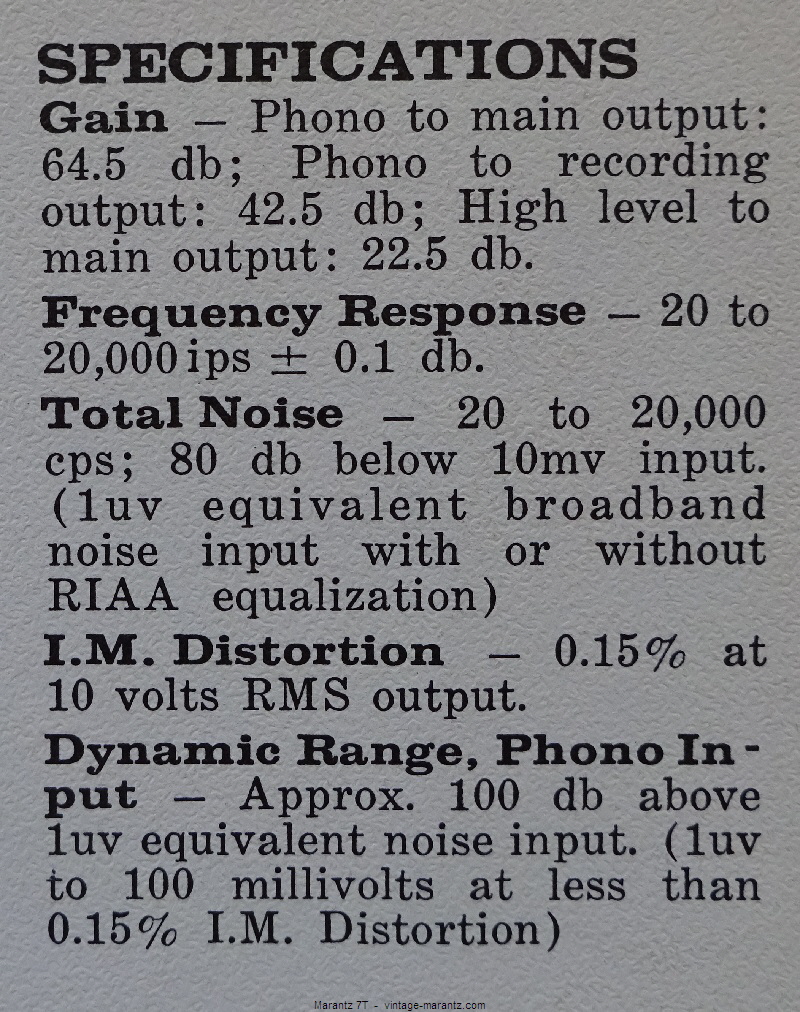 Marantz 7T  -  vintage-marantz.com
