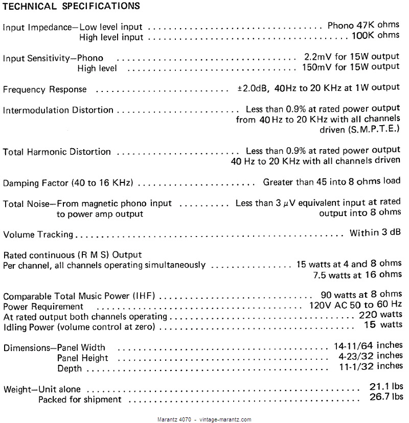 Marantz 4070  -  vintage-marantz.com
