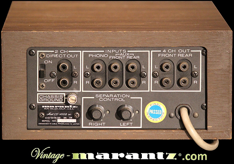 Marantz CD-400B  -  vintage-marantz.com