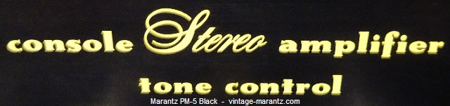 Marantz PM-5 Black  -  vintage-marantz.com