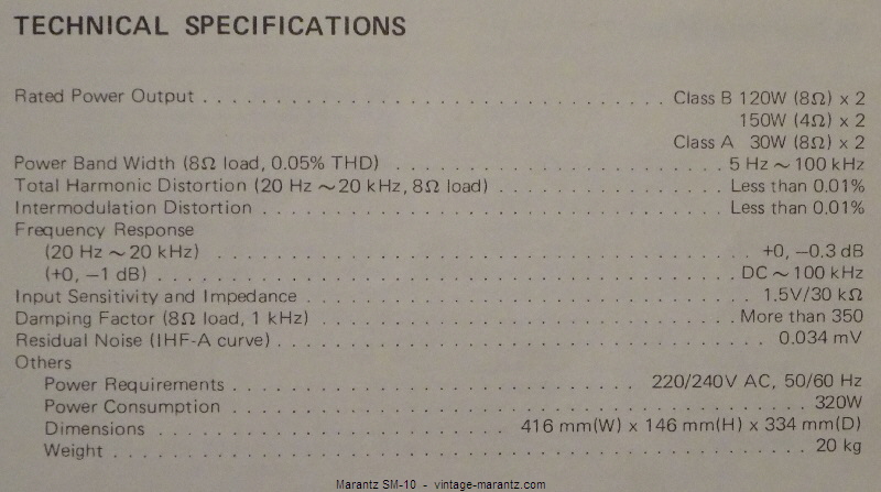 Marantz SM-10  -  vintage-marantz.com