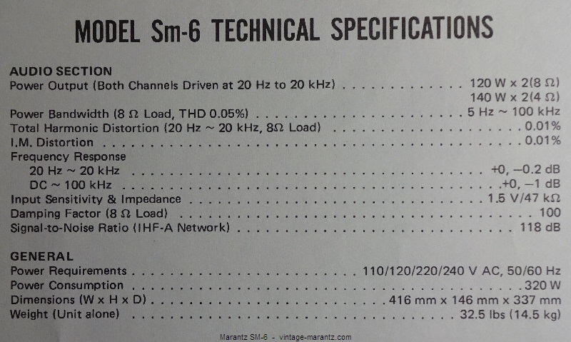 Marantz SM-6  -  vintage-marantz.com