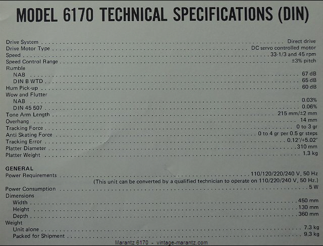 Marantz 6170  -  vintage-marantz.com