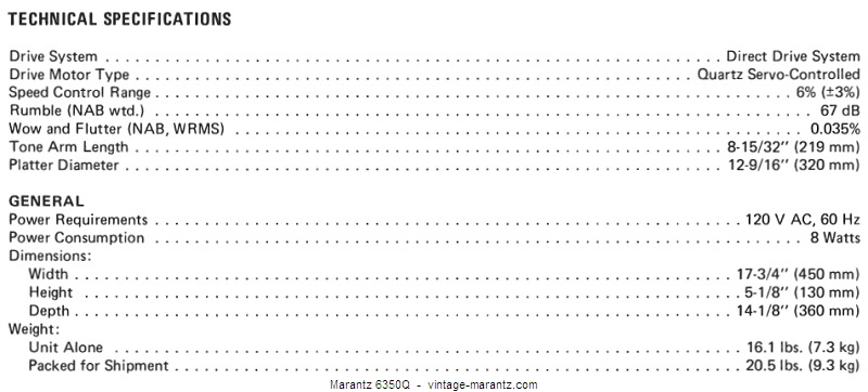 Marantz 6350Q  -  vintage-marantz.com
