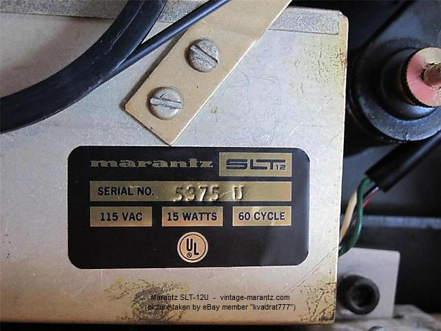 Marantz SLT-12U  -  vintage-marantz.com
(picture taken by eBay member 