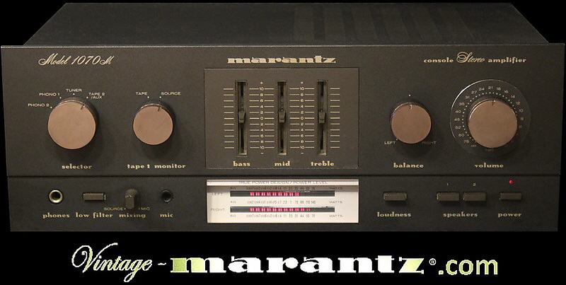 Marantz 1070M Black - vintage-marantz.com.