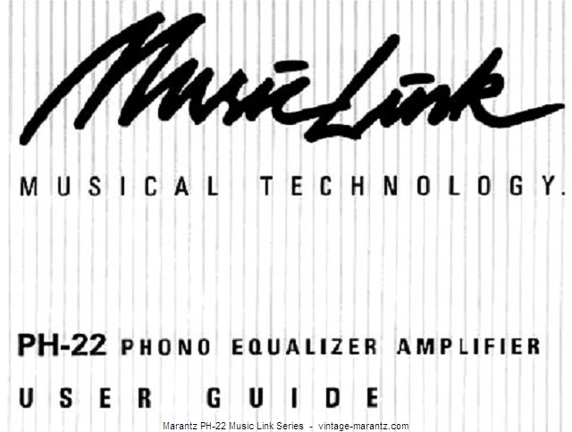 Marantz PH-22 Music Link Series  -  vintage-marantz.com